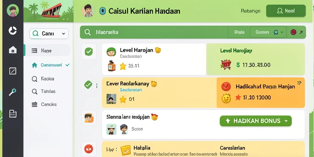 Tampilan level pertama yang memukau dan penuh warna.